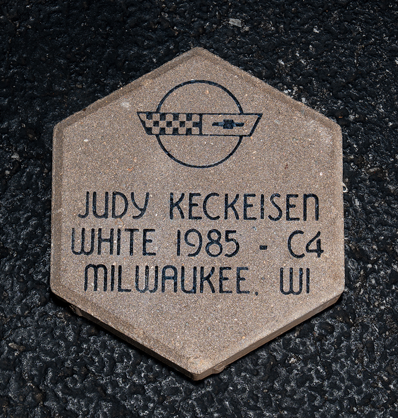 Corvette Boulevard Brick (8” x 8”)  – Member $300 / Non-Member $375